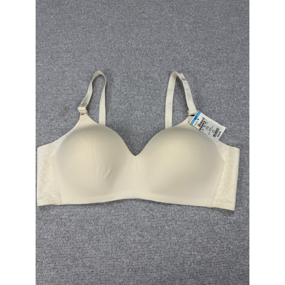 Warners No Side Effects Wireless‎ Bra 40C Bright Yellow Cream 01056 NWT